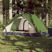 Tenda a Cupola da Campeggio 3 Persone-Tenda per Escursionismo Verde a Rilascio Rapido 579665