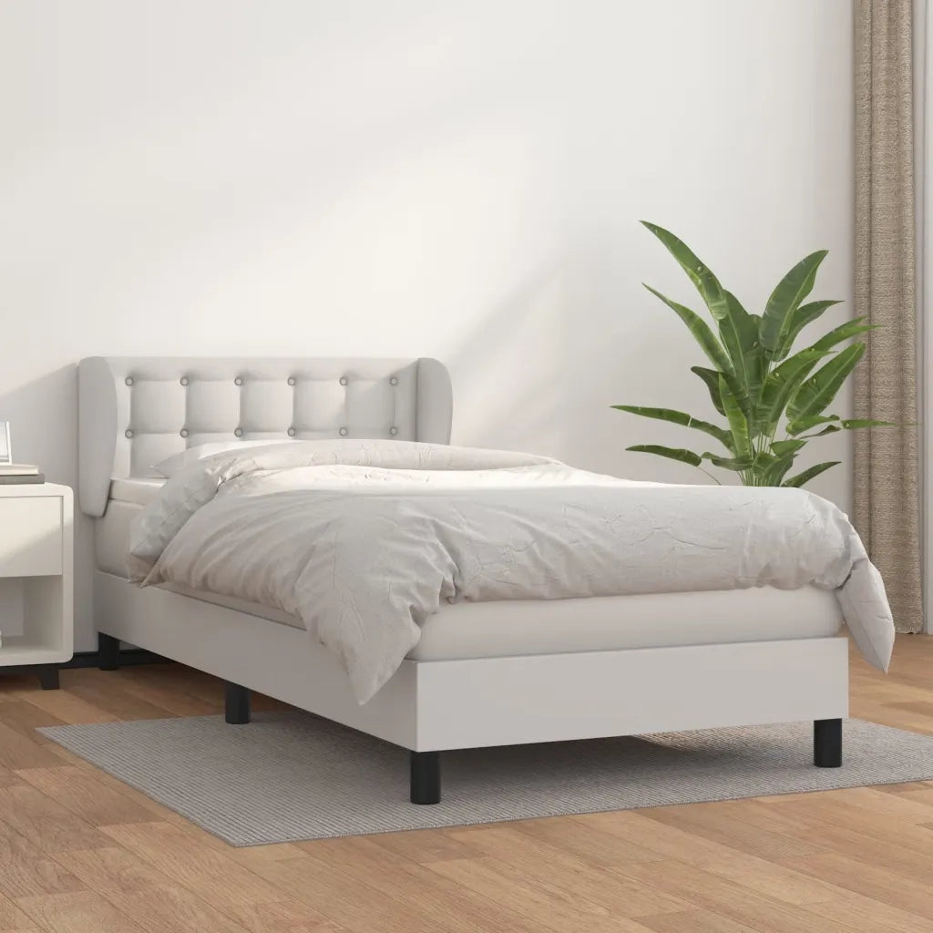 Giroletto a Molle con Materasso Bianco 100x200 cm in Similpellecod mxl 98106