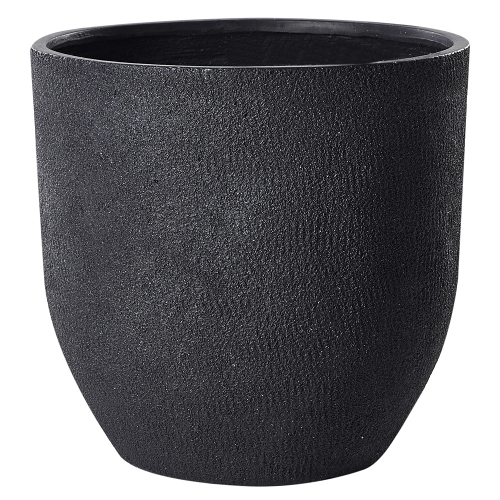 Vaso da fiori in argilla grigio scuro 55 x 55 x 53 cm per interni ed esterni resistente alle intemperie