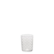 Zafferano Set 4 Tumbler Veneziano Mixology in vetro sonoro superiore, capacità 8,5 cl, design soffiato a bocca trasparente per liquori e distillati