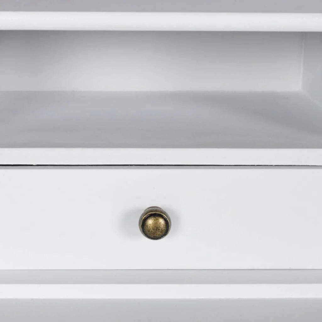 Lussuoso tavolo da toeletta moderno in MDF bianco 87 x 42 x 89 cm 02_0021268