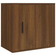 Comodino | Armadio da Notte | Mobiletto da notte a Muro Rovere Marrone 50x30x47 cm