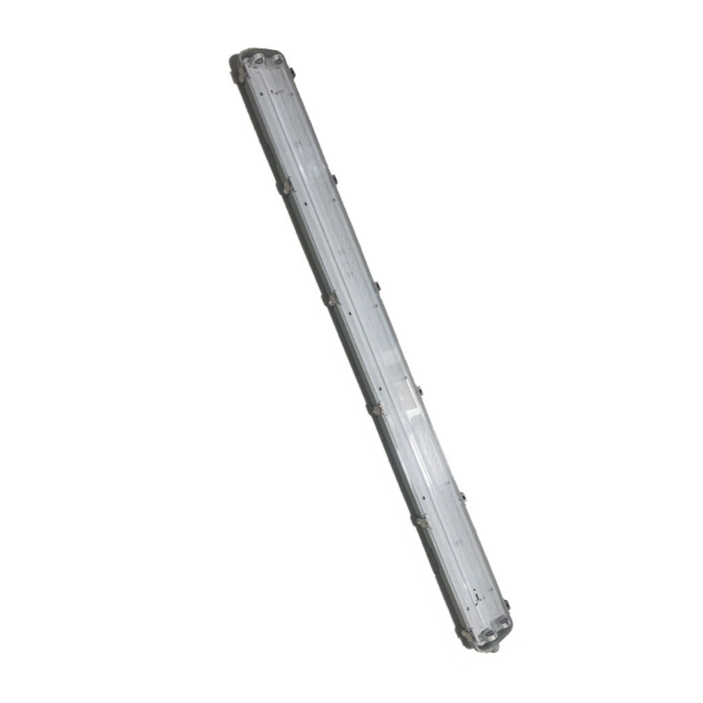 Plafoniera Esterno Contemporanea Yara Pc Grigio 2 T8-Led 20W Ip65
