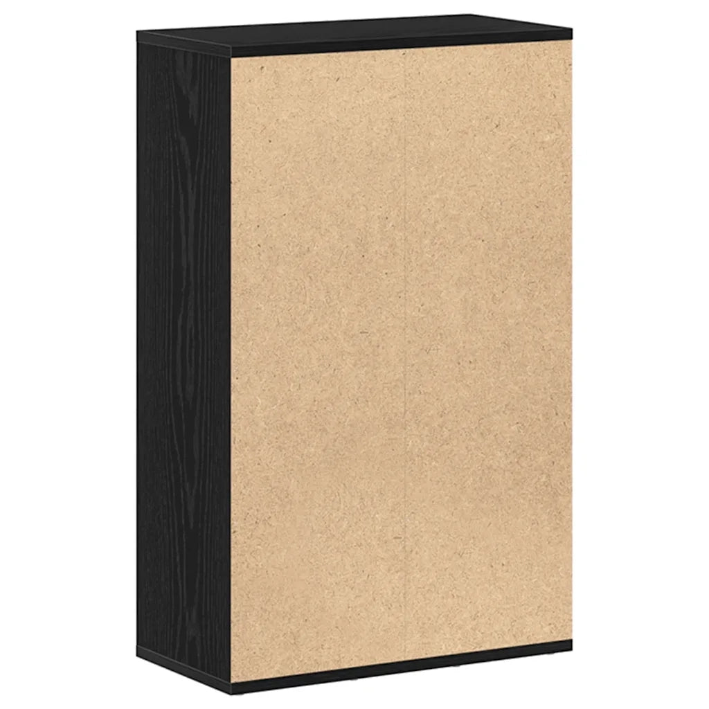 Libreria Rovere Nero 50x25x80 cm in Legno Multistrato 862398