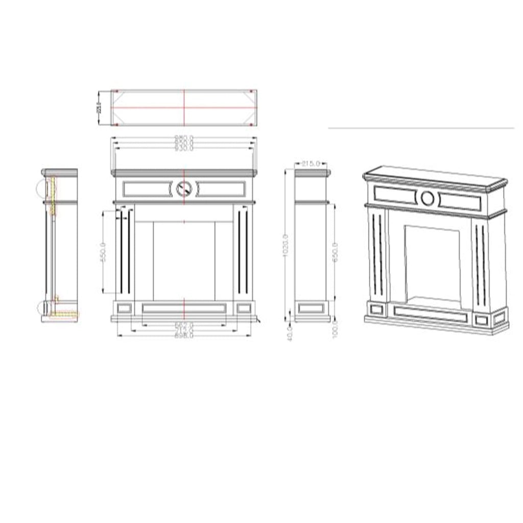 Mpc Cornice Camino Lipari Grigio Grigio Cornice Caminetti Lipari Grigio Per Inserto Elettrico Caminetto Vulcano o Bruciatore Esistente In Legno Mdf Design Lineare Adatto Per Tutti Gli Ambienti