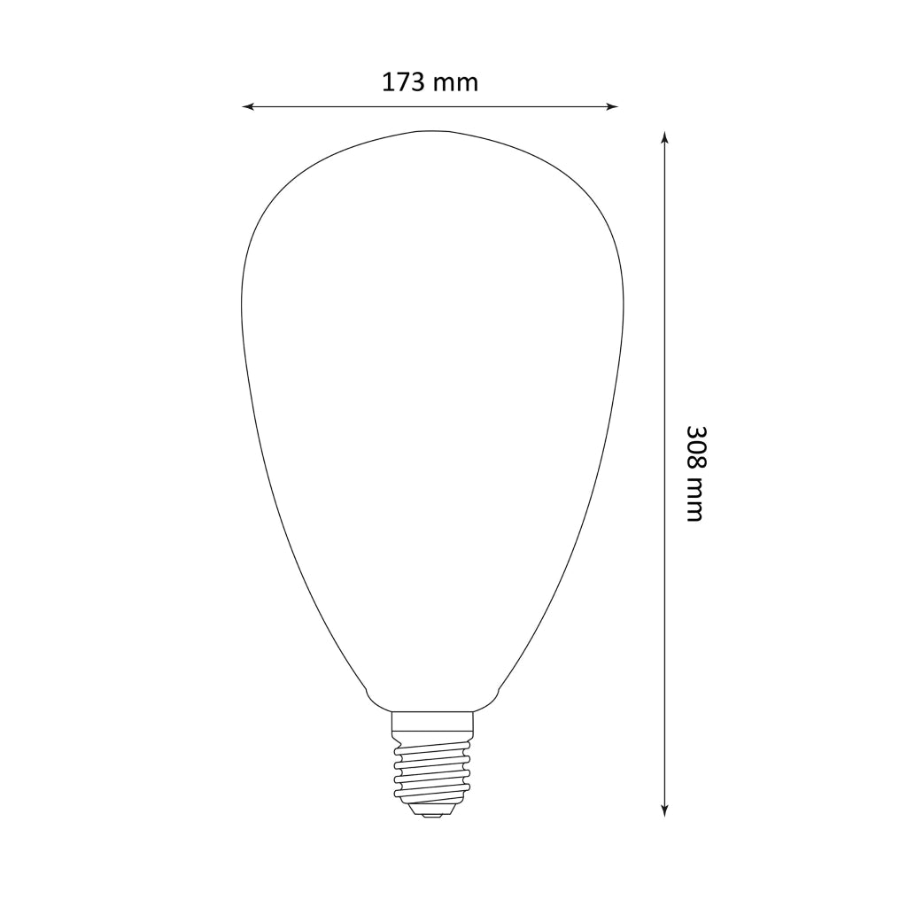 Lampadina LED Filament ambra E27 4W 1800K DecoVintage Polux