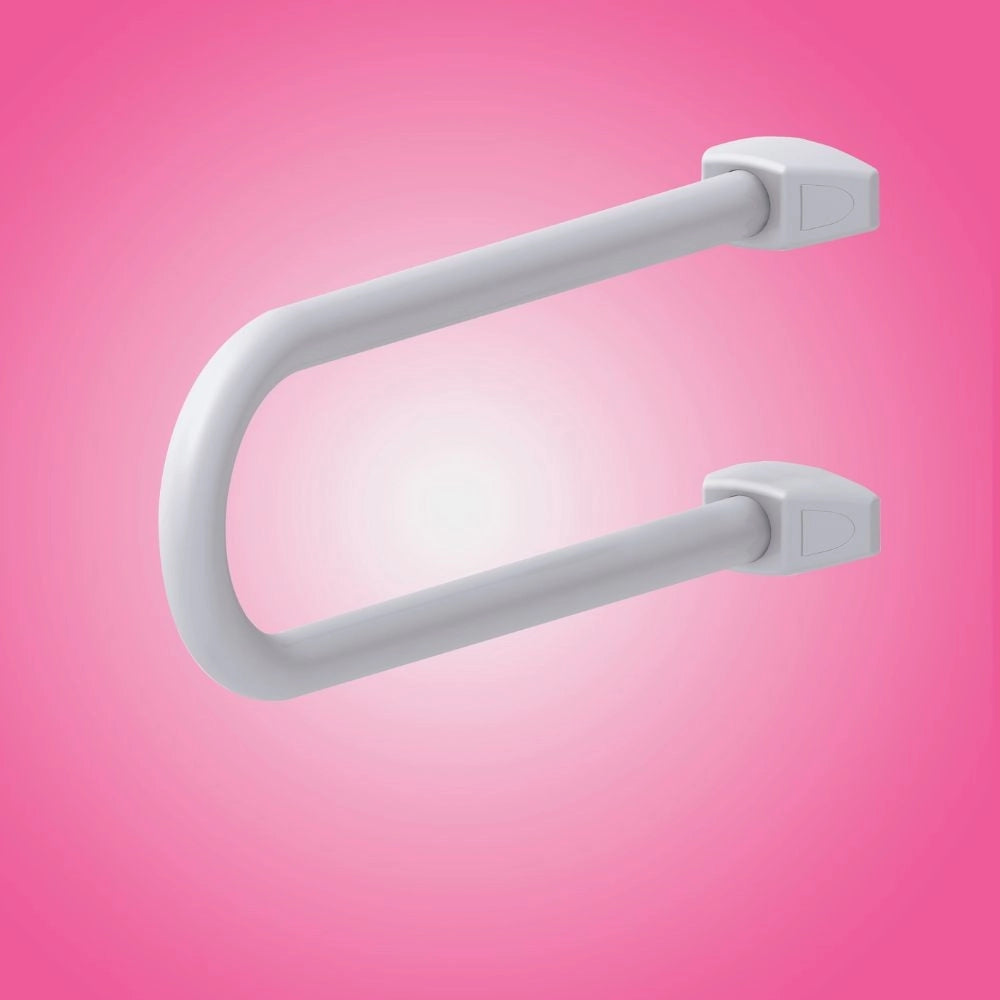 Maniglia di Sicurezza Fissa per Disabili in Alluminio Bianco  52.5 x 21 x 20 cm