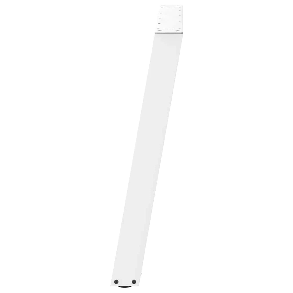 Set di 2 gambe per tavolo da pranzo dal design moderno a forma di U 100 x 73 cm con guide regolabili in acciaio bianco 02_0057085