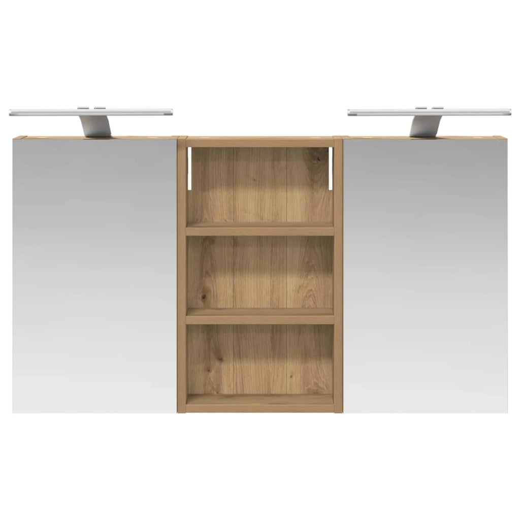 Set di Armadi da Bagno | Armadio da bagno con lo scaffale 3 pz 90 x 10,5 x 50 cm