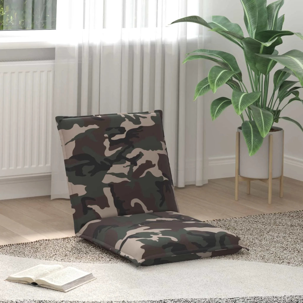 Sedia da Pavimento Verde militare 54 x 64 x 59 cm Tessuto 42028111