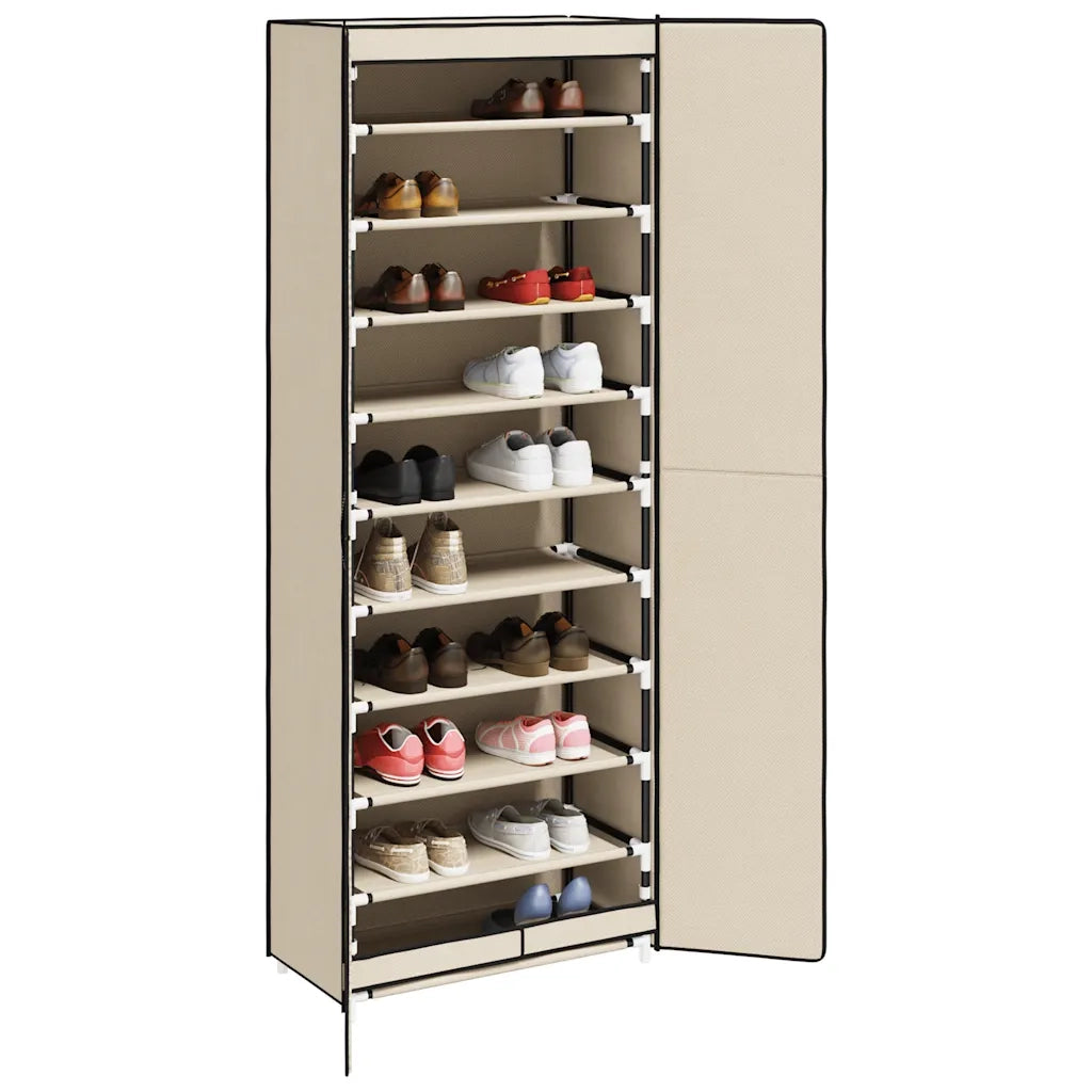 Scarpiera Crema 60x30x166 cm Tessutocod mxl 121120