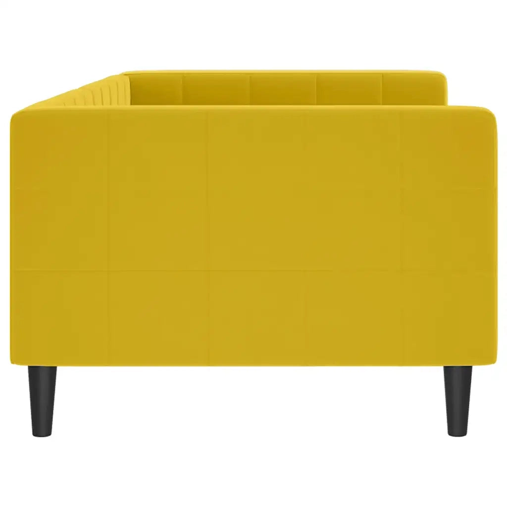 Letto da Giorno Giallo 90x200 cm in Velluto 354013