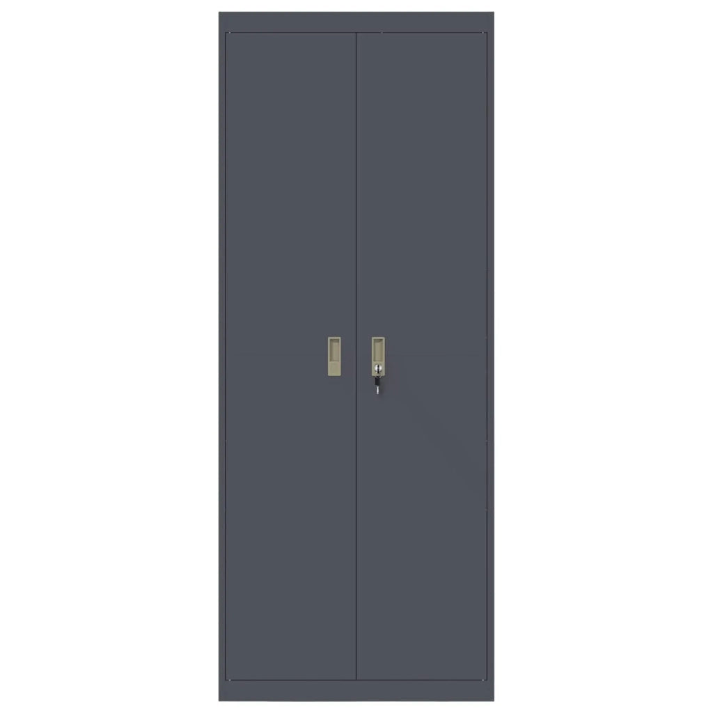 Armadio Antracite 80 x 40 x 200 cm Acciaio
