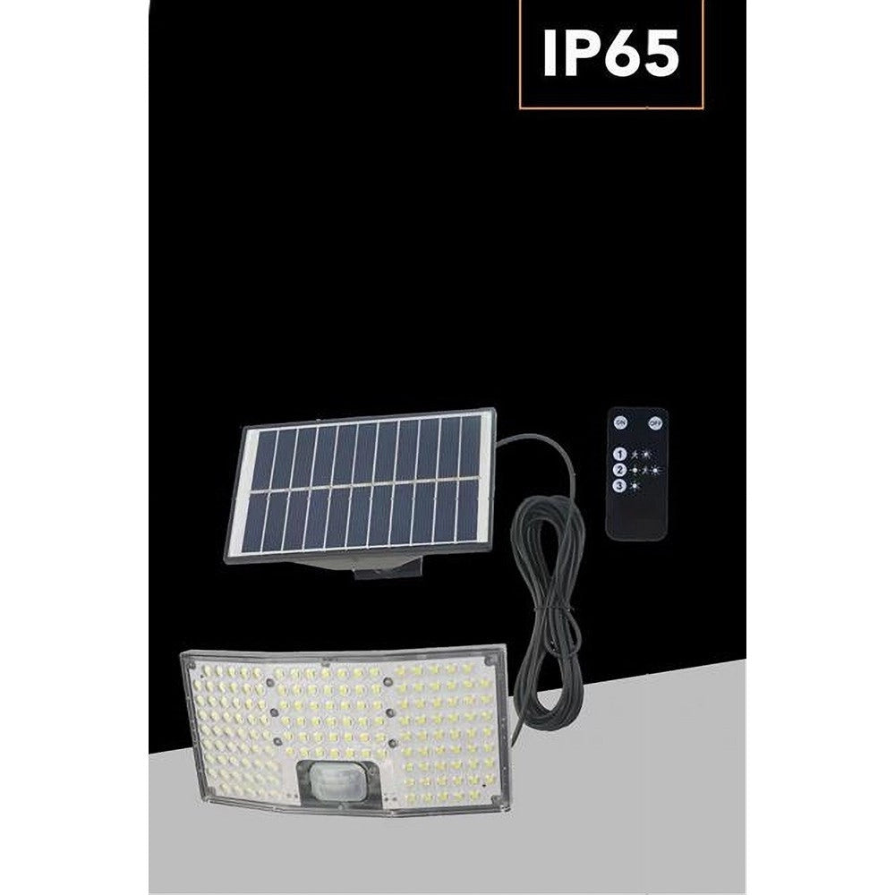 Trade Shop - Applique Faretto Solare Da Esterno Con Pannello Sensore Luce Fredda Ip65 Sw2881-f -