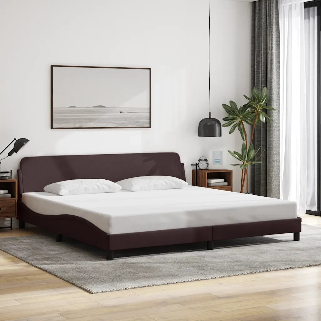 Giroletto Dover Marrone Scuro 200x200 cm in Tessuto 373248