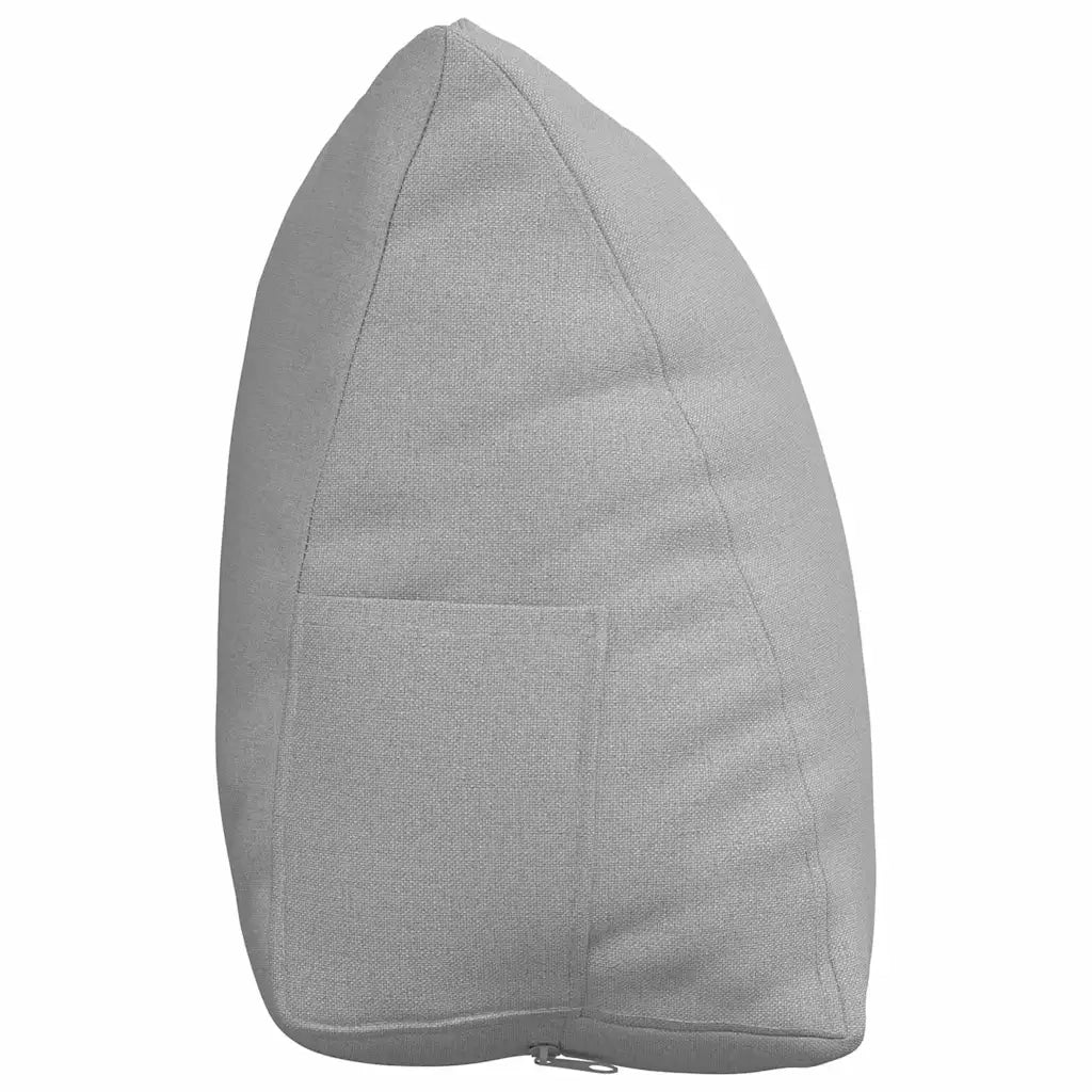 Cuscino per Schiena | Cuscino dorsale Grigio Nuvola 45 x 20 x 35 cm Tessuto
