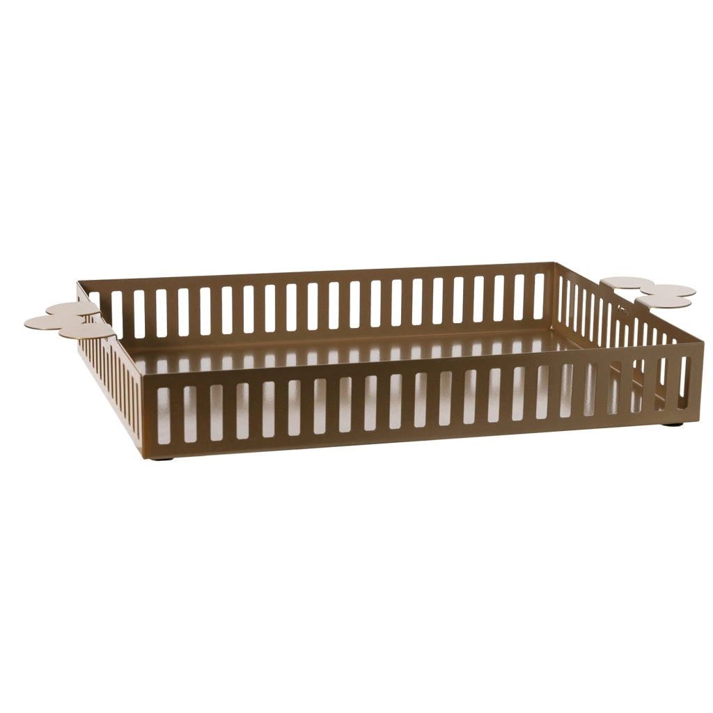 Vassoio moderno Old Oro laccato