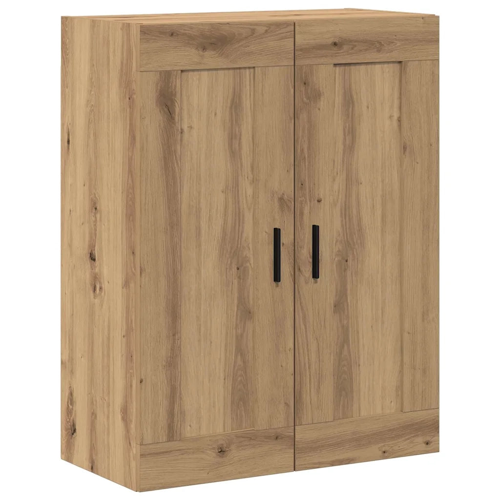 Credenza 2 pcs Rovere artigianale Legno multistrato 3403187