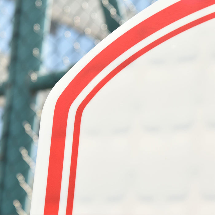 Canestro da Basket da Esterno Altezza Regolabile 175-215 cm in Metallo con Ruote Nero