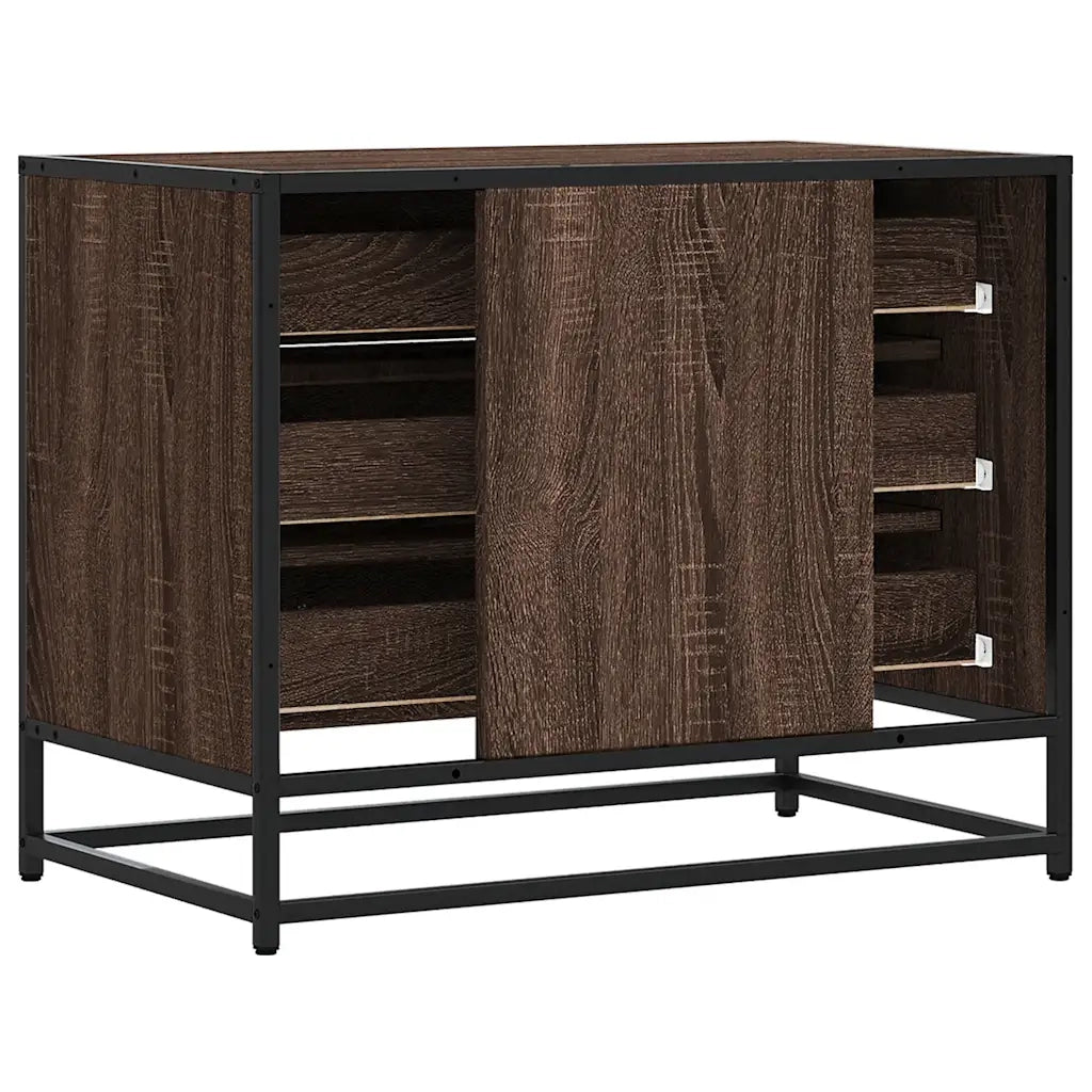 Cassettiera Rovere Marrone 70x41x56 cm in Legno Multistrato CFW9243498