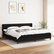 Giroletto a Molle con Materasso Nero 200x200 cm in Tessutocod mxl 98361