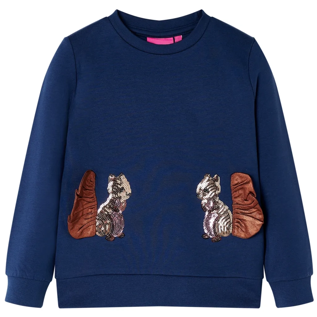 Felpa per Bambini Blu Marino 140cod mxl 132613