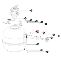 Pezzo di ricambio: tubo di quarzo per filtri a sabbia per stagni CSF-500