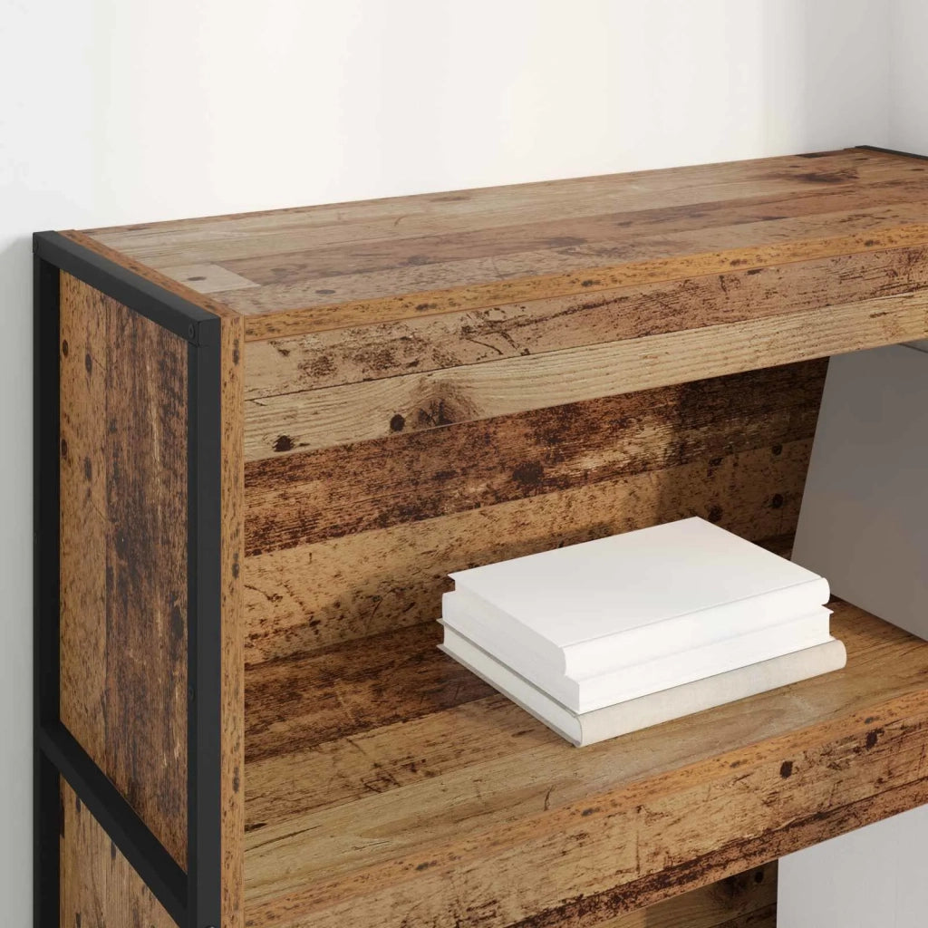 Armadio per Libri Legno vecchio 80 x 30 x 121 cm