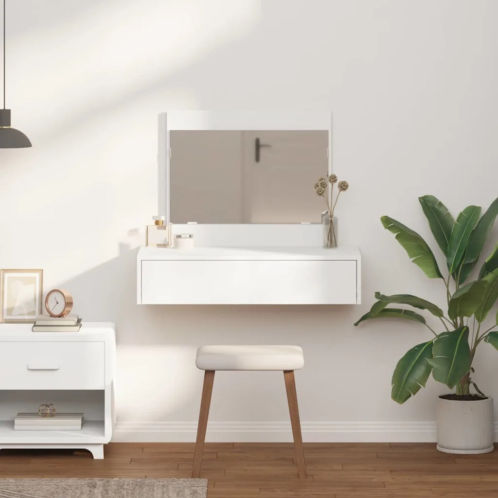 Tavolo da Trucco Bianco 83 x 40 x 70 cm Legno multistrato 865199