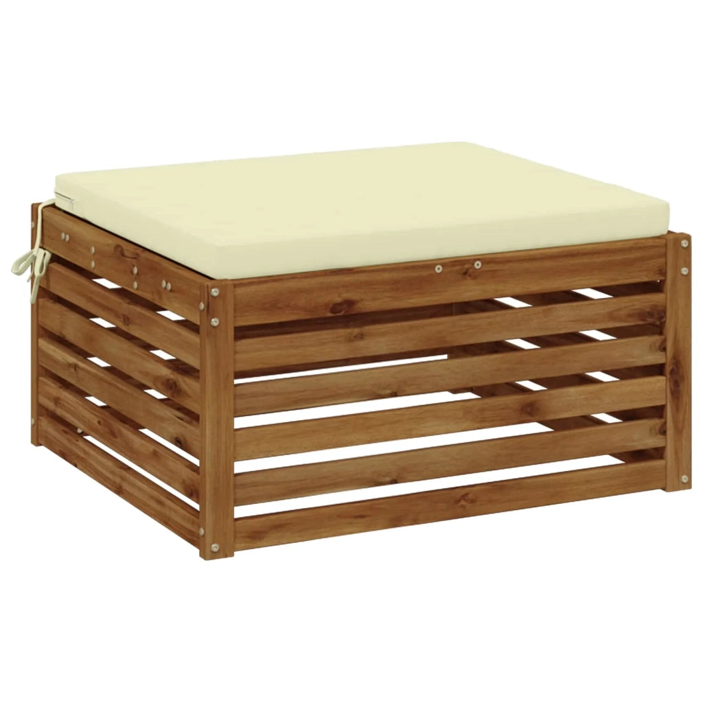 Cuscino per Sedia in Unico Pezzo SOEST 100% Poliestere Crema 945025