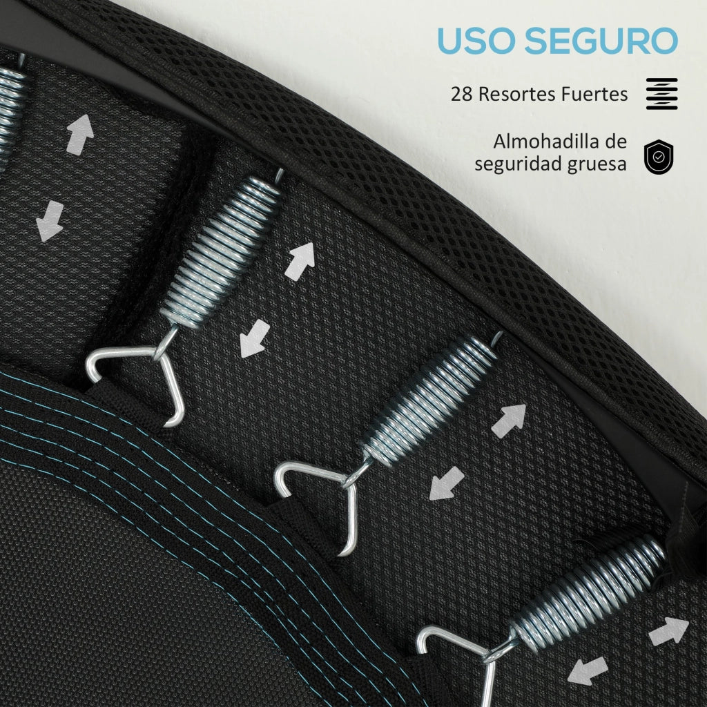 Tappeto Elastico Fitness Pieghevole ¨C Zephmum ¨C Blu ?102 cm Acciaio