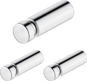 Maniglione per asciugamani a parete, sostegno asciugamani in alluminio, 16 x 55 x 16 mm (confezione da 3)