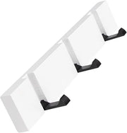 Hanger per parete - 3 ganci estensibili - 30*5,1*5,2cm - supporto per cappotti - per appendere giacche, sciarpe, borse, ecc. - gancio invisibile senza urti - installazione per parete dietro la porta d'ingresso - supporto per cappotti pieghevole