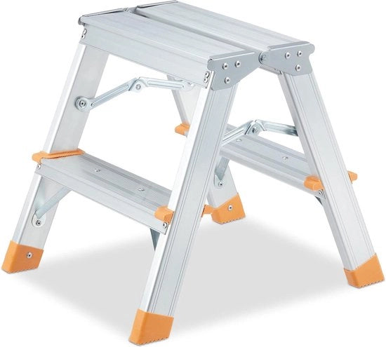Trappola a doppia fune pieghevole fino a 150 kg - trappola leggera per interni - alluminio - 2 gradini