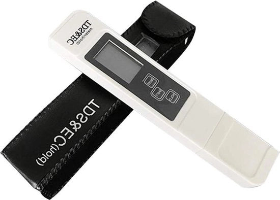 Metrò LCD Digitale per Test di Qualità dell'Acqua - Precisione Massima 0-9990 PPM - Piscine, Acqua Potabile.