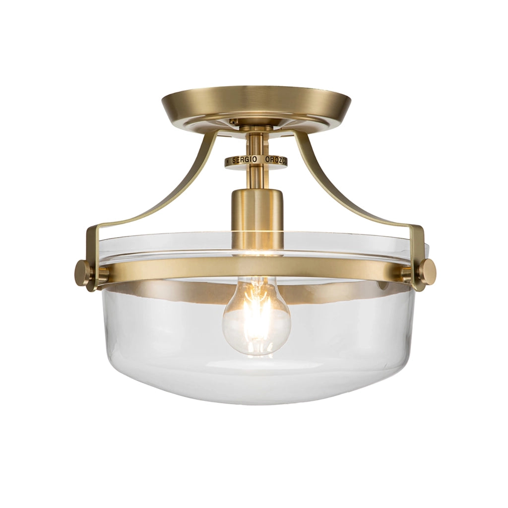 Lampada a Soffitto Industrial Nordico Trilogy Metallo Bronzo Antico 3 Luci E27