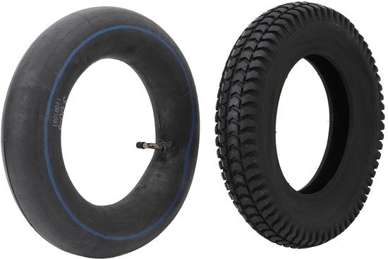 Kit di cinghie per carrello 14 pollici - Set di cinghie interne 3.00-8 - Cinghia in gomma duratura - Adatto per carrelli/dolly - Installazione semplice - Eccellenti prestazioni - Cinghia esterna