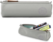 Etui per Oxford con design a forma rotonda - Piccolo contenitore, organizzatore per scuola e ufficio per bambine (verde)
