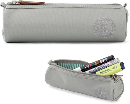Etui per Oxford con design a forma rotonda - Piccolo contenitore, organizzatore per scuola e ufficio per bambine (verde)