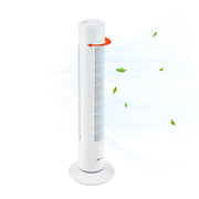 Ventilatore a Torre 73 cm Silenzioso con 3 Velocitá e Modalitá Oscillante Motore da 50W - Bianco