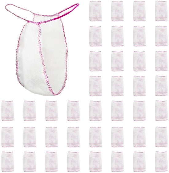 Wegwerp-string da 40 pezzi - Slip estetico - Ademend - Zona massaggiante - Zitto - Unità di misura - Prodotti di un tempo