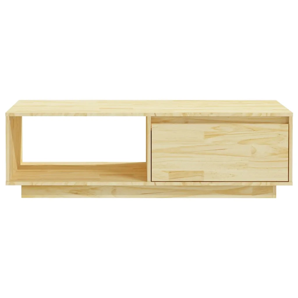 Tavolino da Salotto-Tavolino da soggiorno-Tavolo 110x50x33,5 cm in Legno Massello di Pino 560759