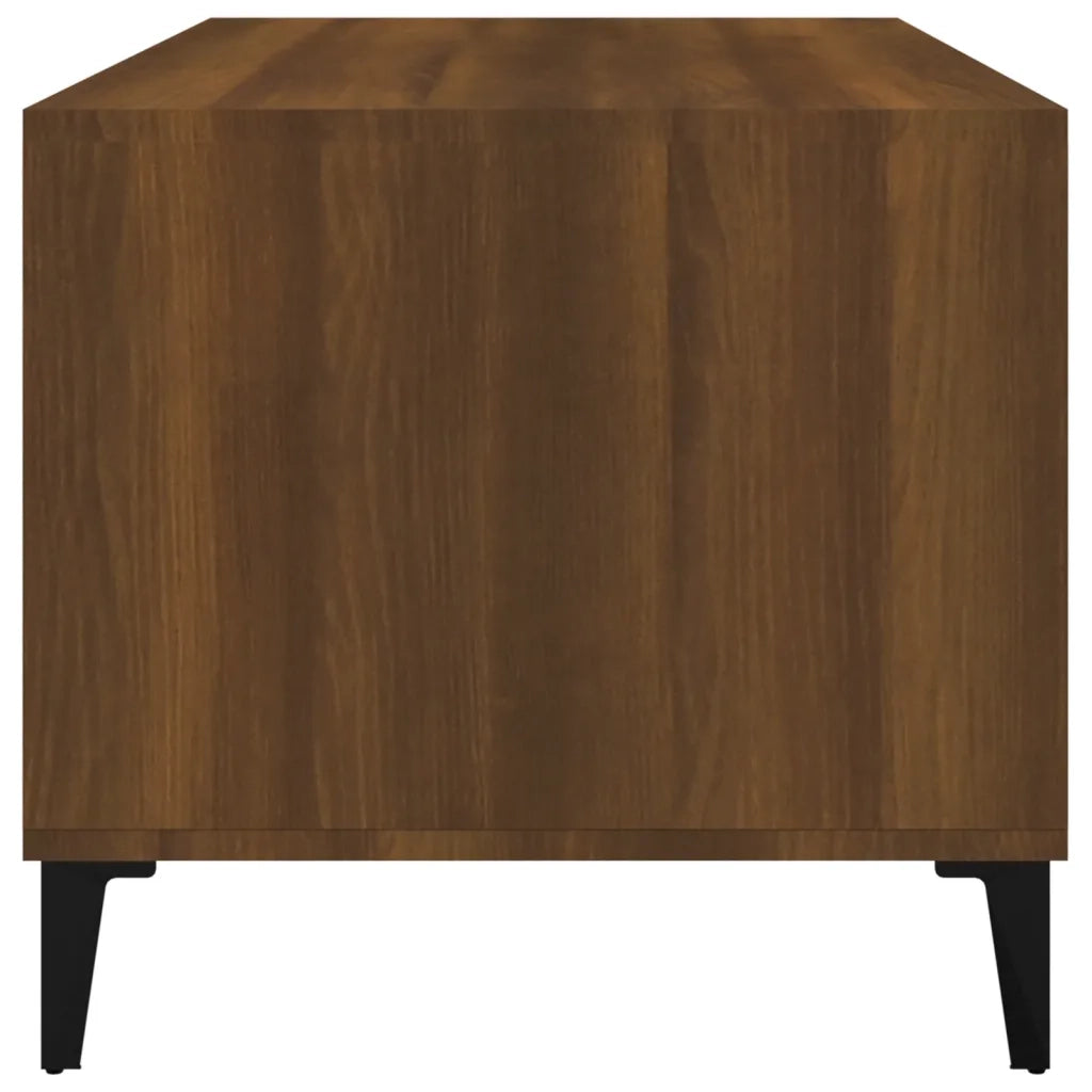 Tavolino Salotto Rovere Marrone 90x49x45 cm Legno Multistrato 819627