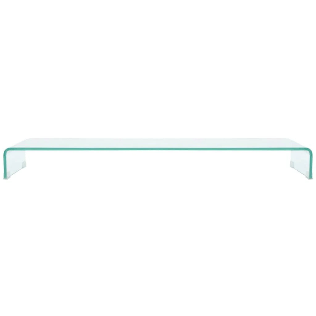 Pratico mobile porta TV/buffet di design per monitor da 120 cm vetro trasparente 2502220
