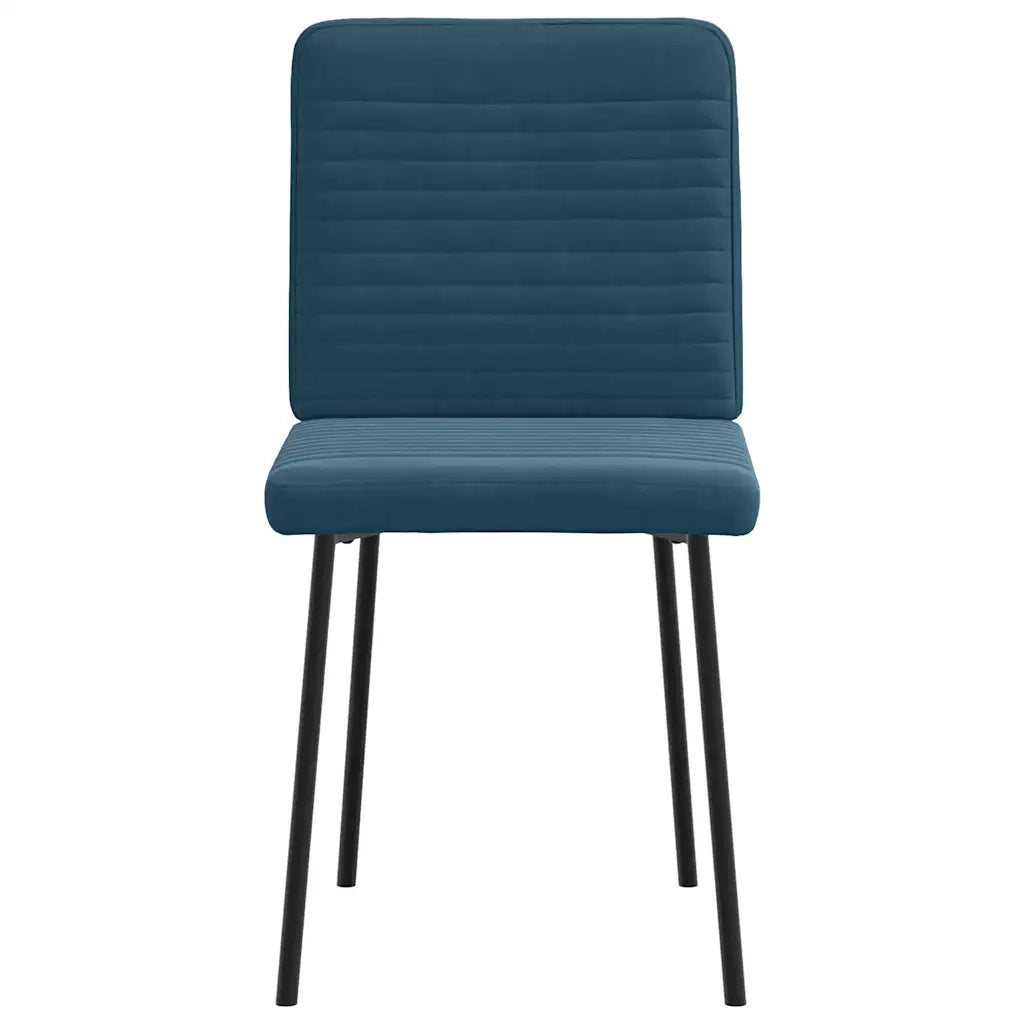 Sedie da Pranzo 6 pz Blu in Velluto 3315513