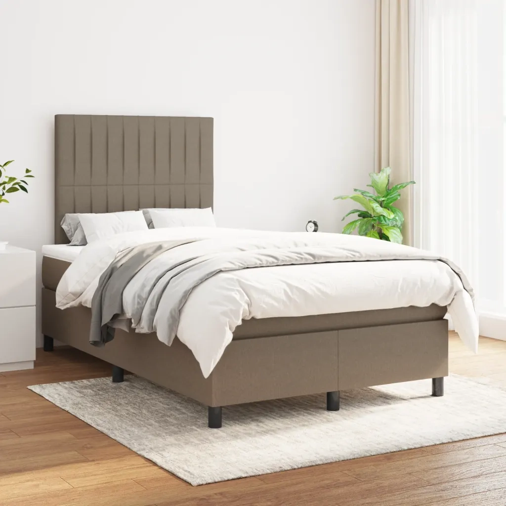 Giroletto a Molle con Materasso Tortora 120x190 cm in Tessutocod mxl 91983