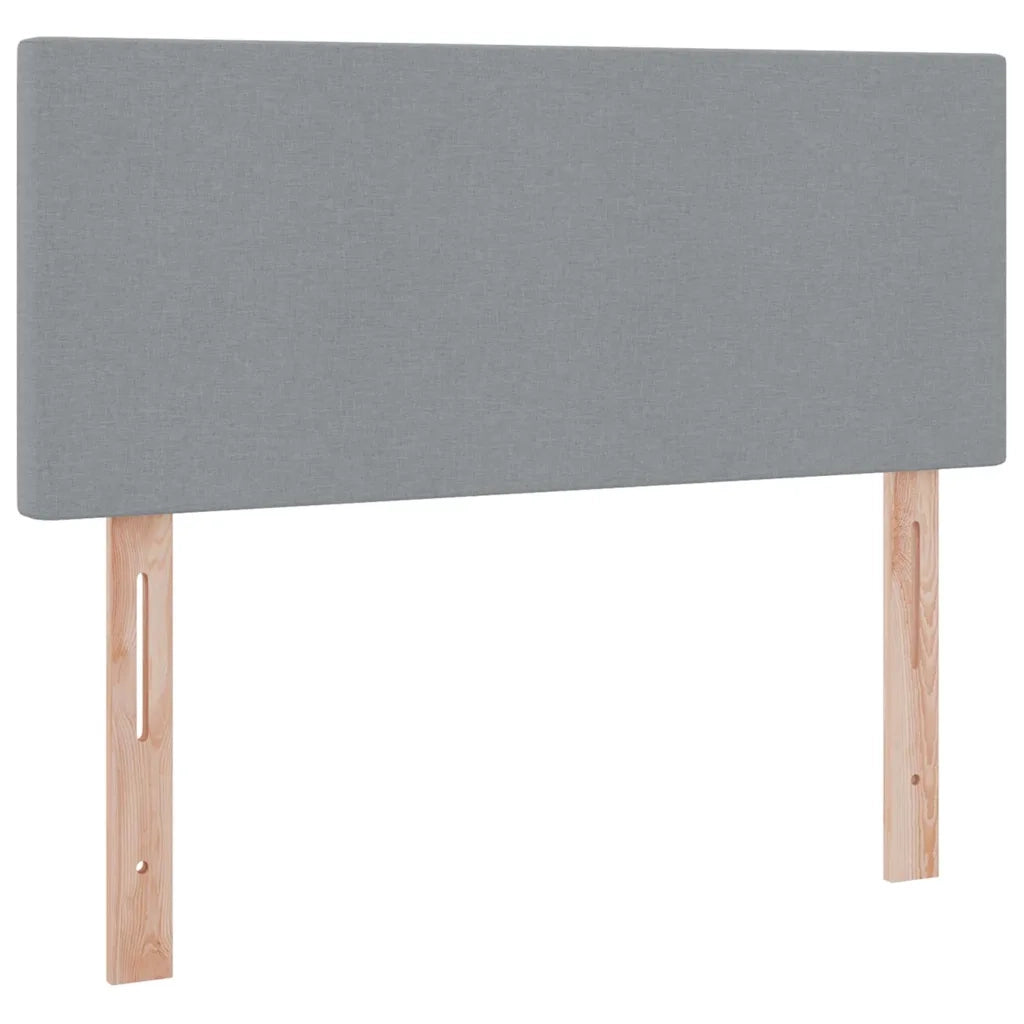Letto con contenitore e materasso Grigio chiaro 120 x 190 cm
