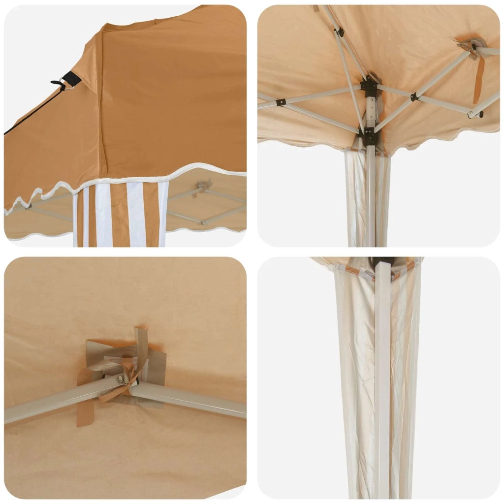Tenda per feste a pop-up Beige 195 x 195 x 245 cm 42019716
