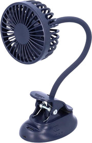 Ventilatore da tavolo mini regolabile - Ventilatore USB da clip con collo flessibile.
