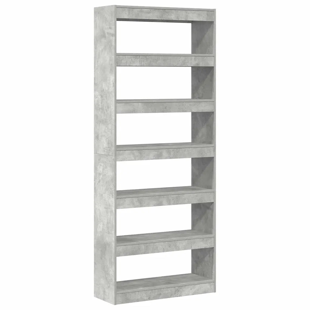 Armadio per Libri Grigio cemento 80 x 30 x 198 cm 3333919